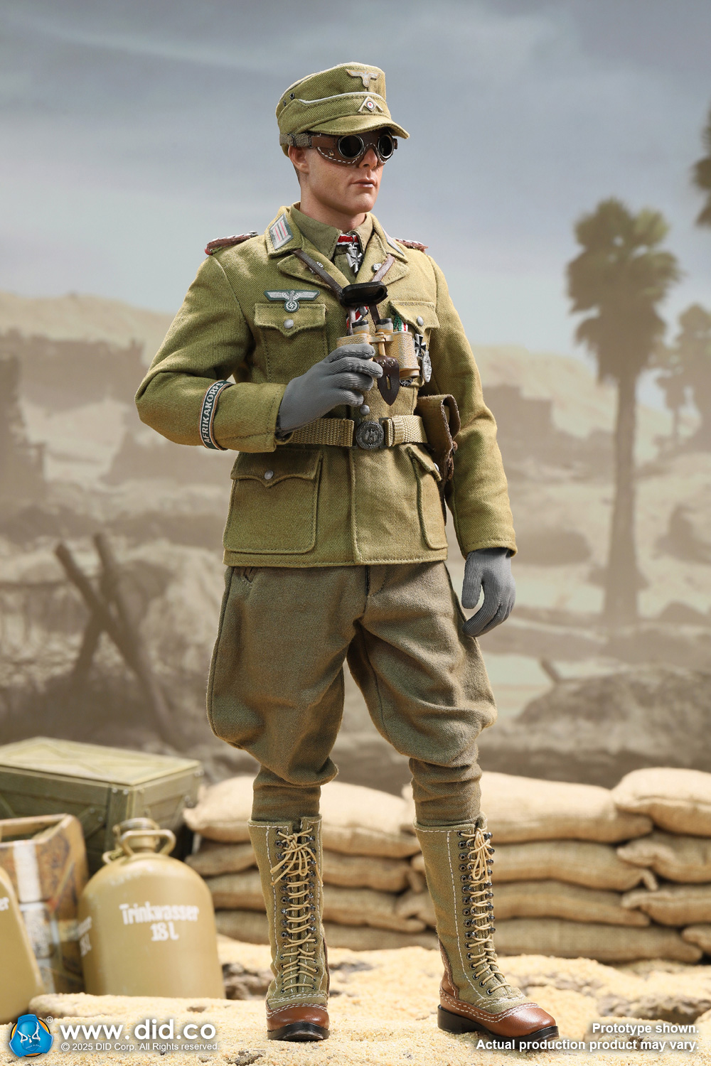 [สั่งจอง]DID D80185 1/6 : WWII German Africa Corps Supply Duty -Ishaan & Panzer Commander - Stauffenberg