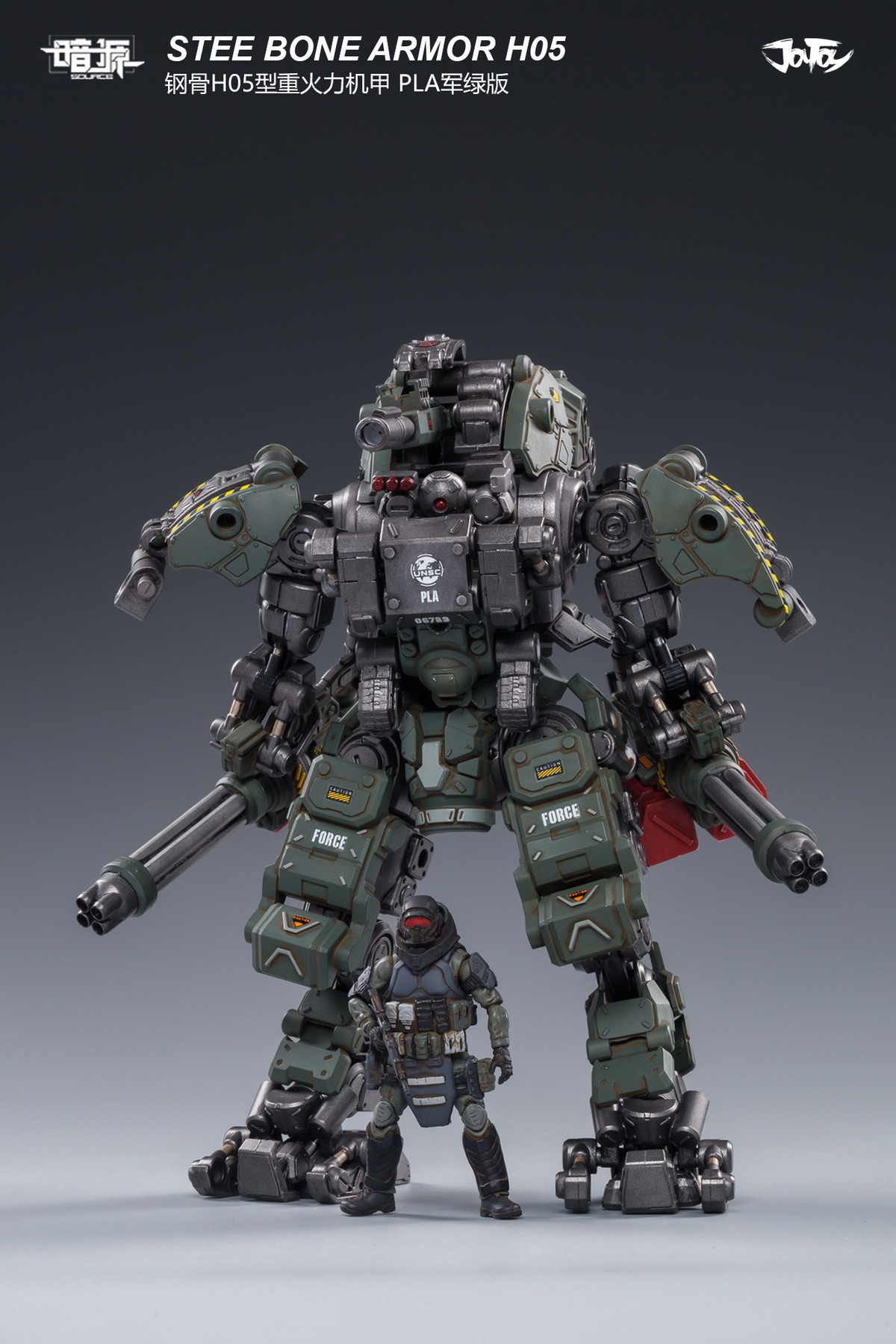 [สั่งจอง] JOYTOY 1/25 H05 STEEL BONE HEAVY FIREPOWER ARMOR (MILITARY GREEN)
