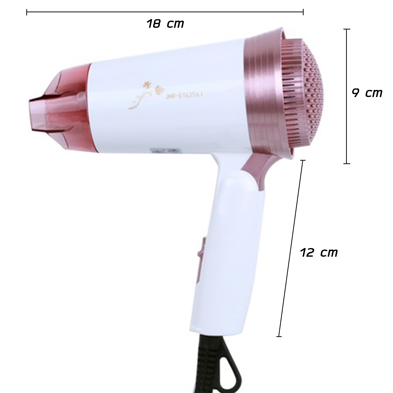 🔥Sale ลดราคา🔥 ไดร์เป่าผมJMF รุ่น ET-6256 1600W ไซส์ขนาดมินิ ด้ามพับได้ มี ลมร้อน ลมอุ่น มีให้เลือก 2สี ดีไซน์สวยงาม