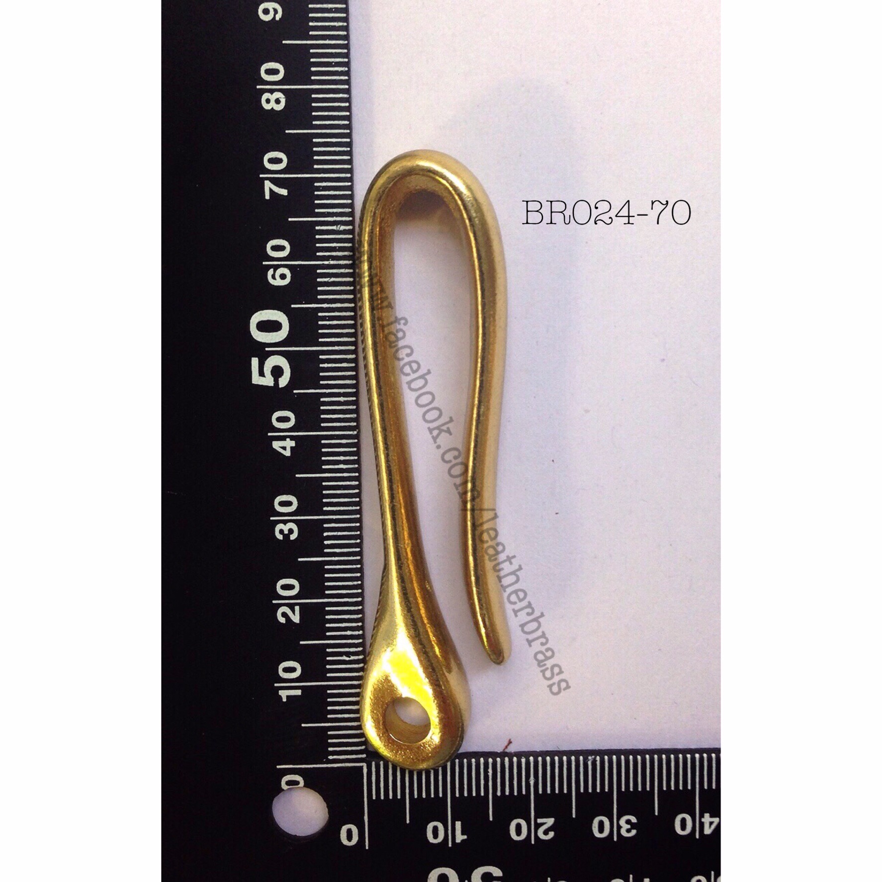 BR024 ตะขอฟิชฮุก ตะขอทองเหลือง อะไหล่ทองเหลืองแท้ อุปกรณ์งานหนัง leatherbrass **ราคาต่อชิ้น**