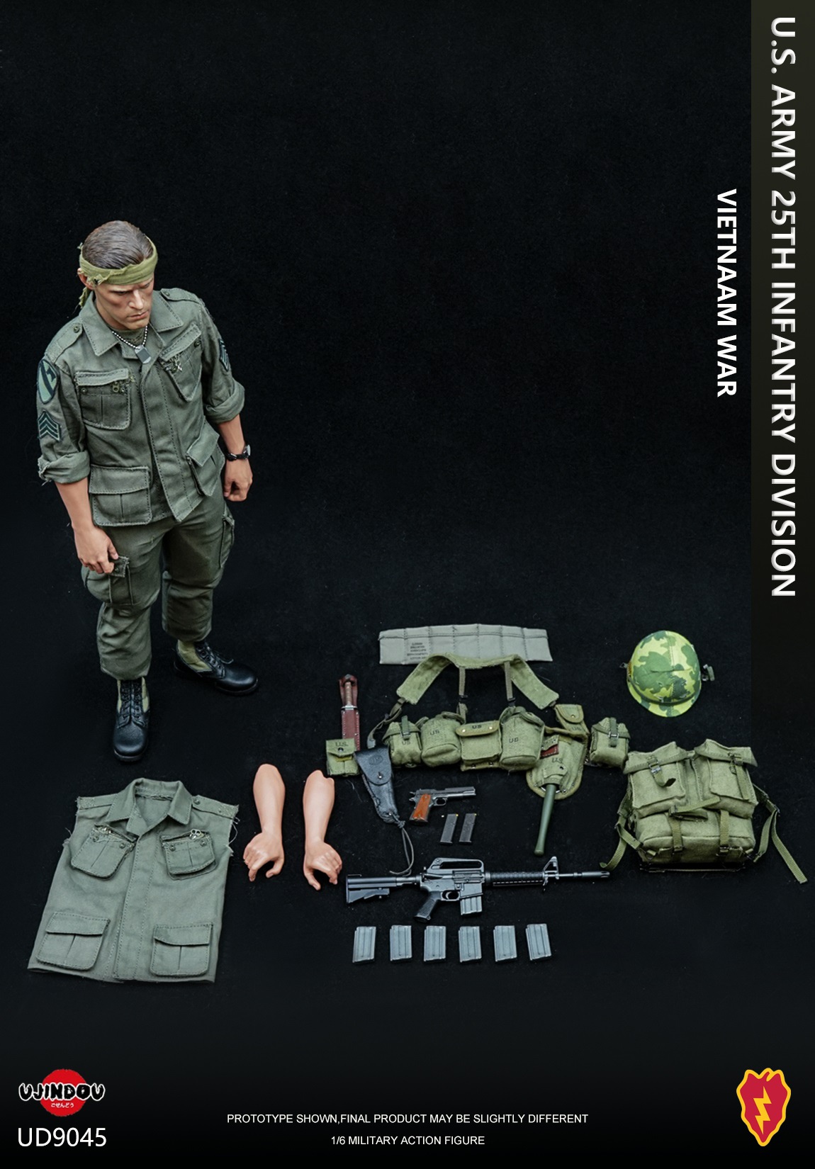 [พร้อมส่ง]UJINDOU UD9045 1/6 : U.S. ARMY 25TH INFANTRY DIVISION-VIETNAM WAR