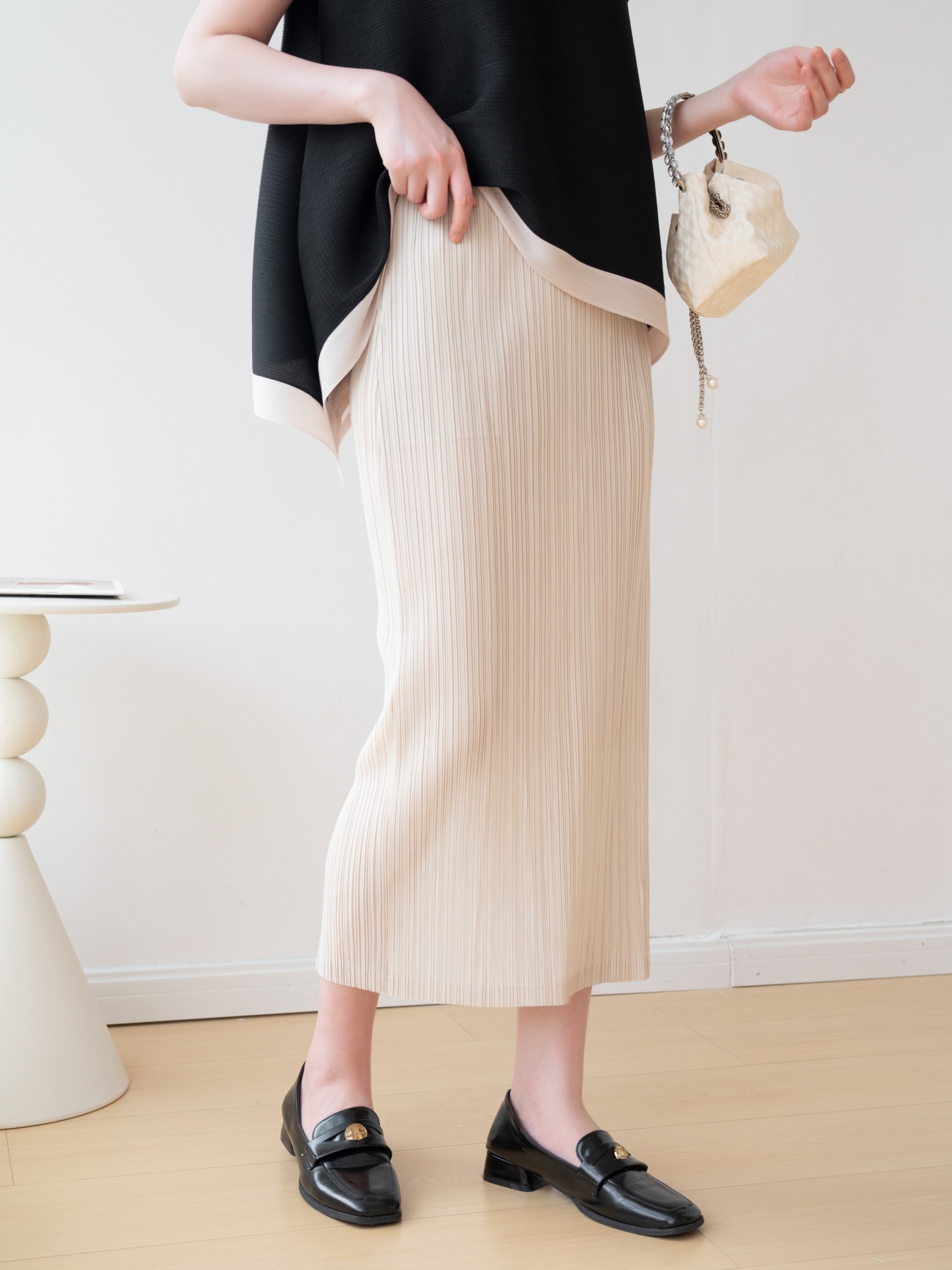 ยาว 32นิ้ว! 2MUAY รุ่น GJO7127 กระโปรงผู้หญิง กระโปรงอัดพลีทคุณภาพ 12สี FREE SIZE SIMPLY PLEATED SKIRT