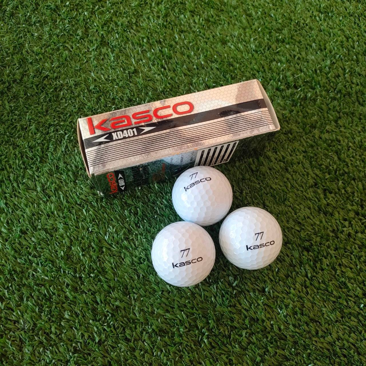 ลูกกอล์ฟ KASCO XD401 1 หลอดมี 3 ลูก สีขาว เน้นตีไม่แรงช่วยให้ไกลจัด!!! ไม้กอล์ฟมือสอง ของแท้ BY NakaraLuxurious