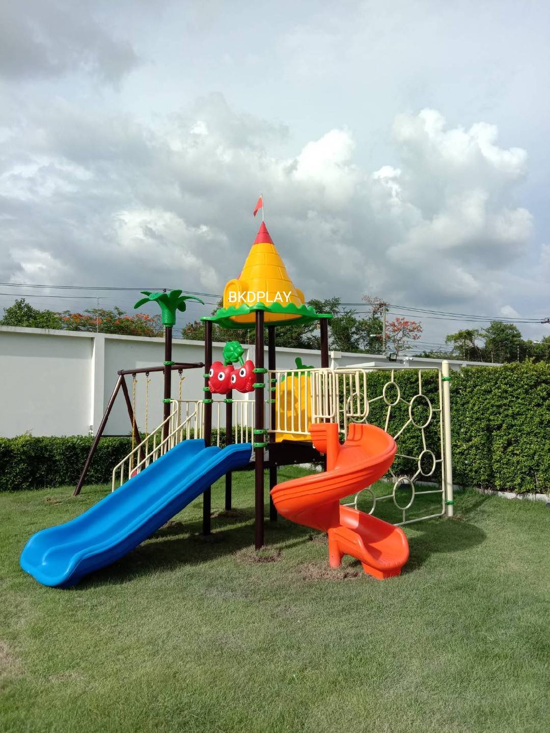 โปรโมชั่นเครื่องเล่นสนามโครงสร้างเสาสี่เหลี่ยม 5 ซม. เครื่องเล่นสนามกลางแจ้ง ,สนามเด็กเล่น,เครื่องเล่นสนามราคาถูก OutdoorPlayground , ของเล่นสนาม, สำหรับบริจาคสนามเด็กเล่น พร้อมส่ง