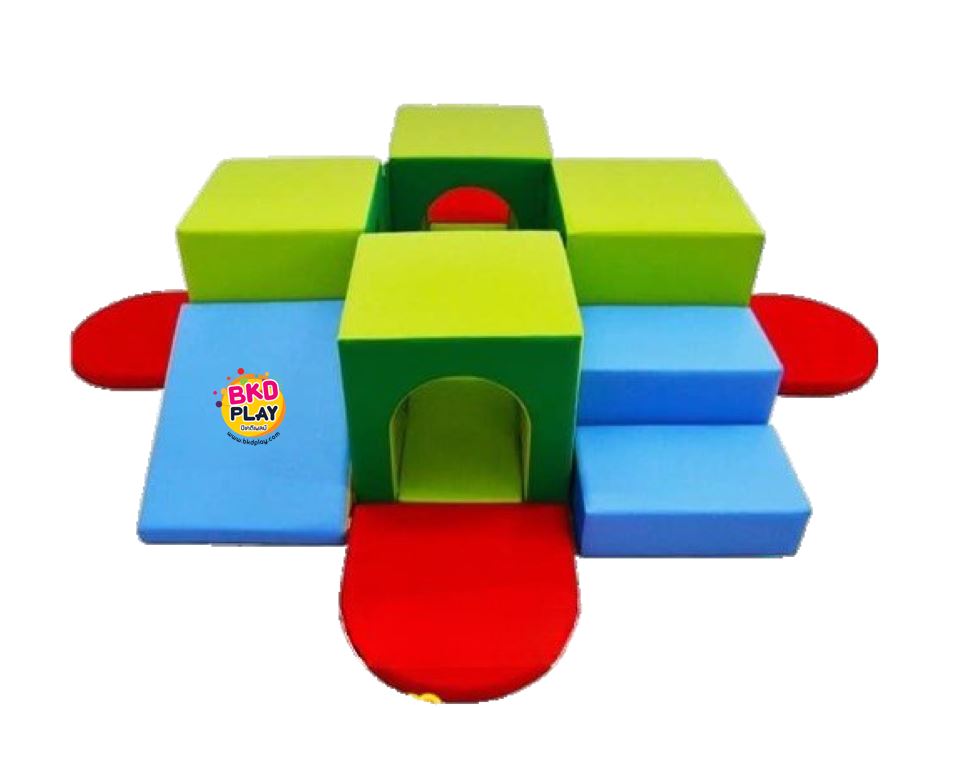 เซตตัวต่ออุโมงค์ผจญภัย, ตัวต่ออุโมงค์นุ่มนิ่ม , ,เบาะหนังนุ่มนิ่ม softplay, indoor playground kidszone ,สวนสนุกในร่ม