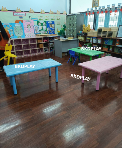 ชุดโต๊ะสี่เหลี่ยมผืนผ้าพร้อมเก้าอี้6ตัว ,โต๊ะนักเรียน ขาเหล็ก,ชุดโต๊ะพร้อมเก้าอี้, ปรับระดับได้พร้อมส่ง สำหรับเด็ก อนุบาล โรงเรียน เนอสเซอรี่ ศูนย์พัฒนาเด็กเล็ก