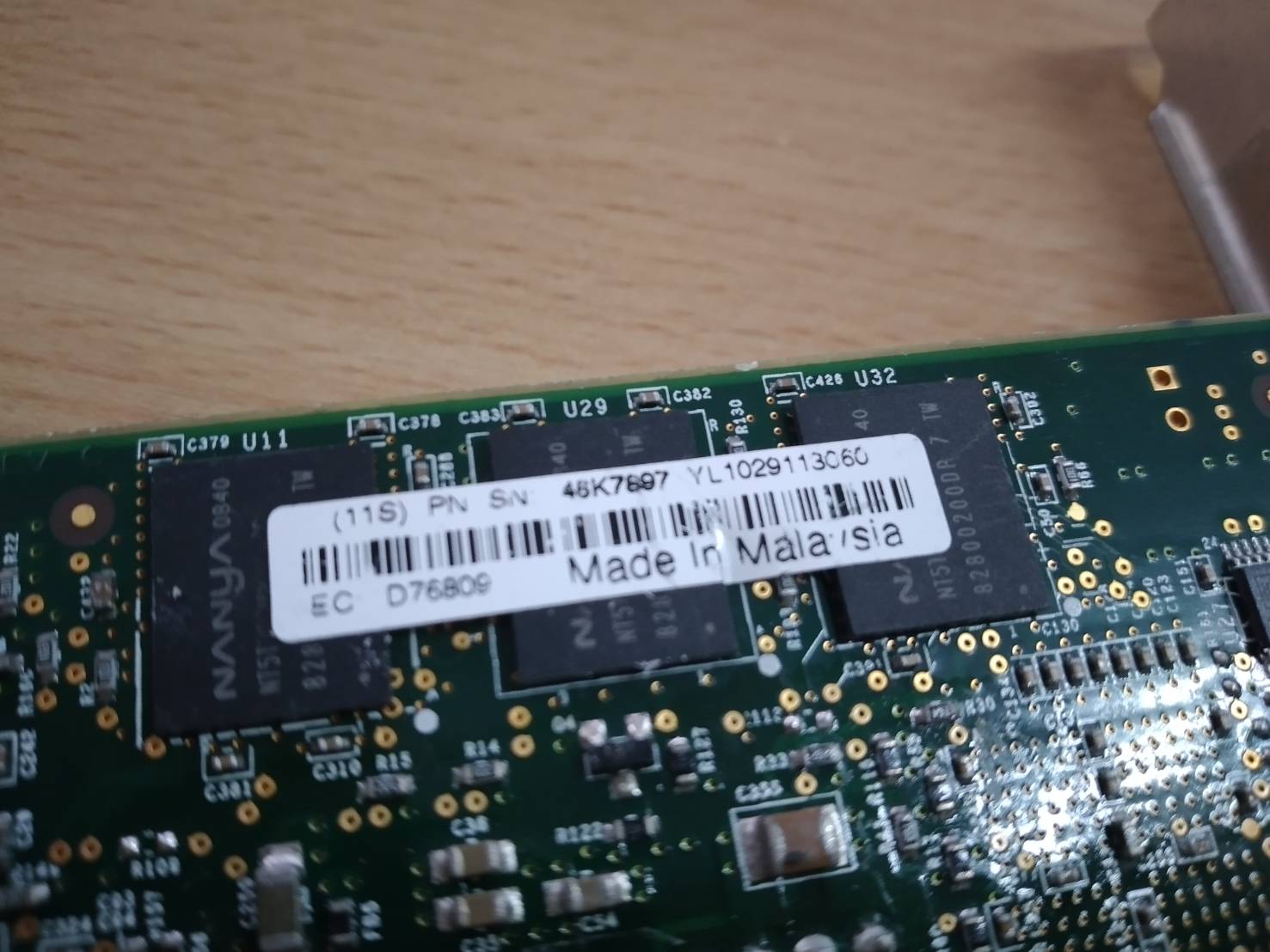 IBM Chelsio 10GB Ethernet Adapter 5769 00E1851 00E0839 46K7897 CC2-S310E-SR พร้อมโมดูล