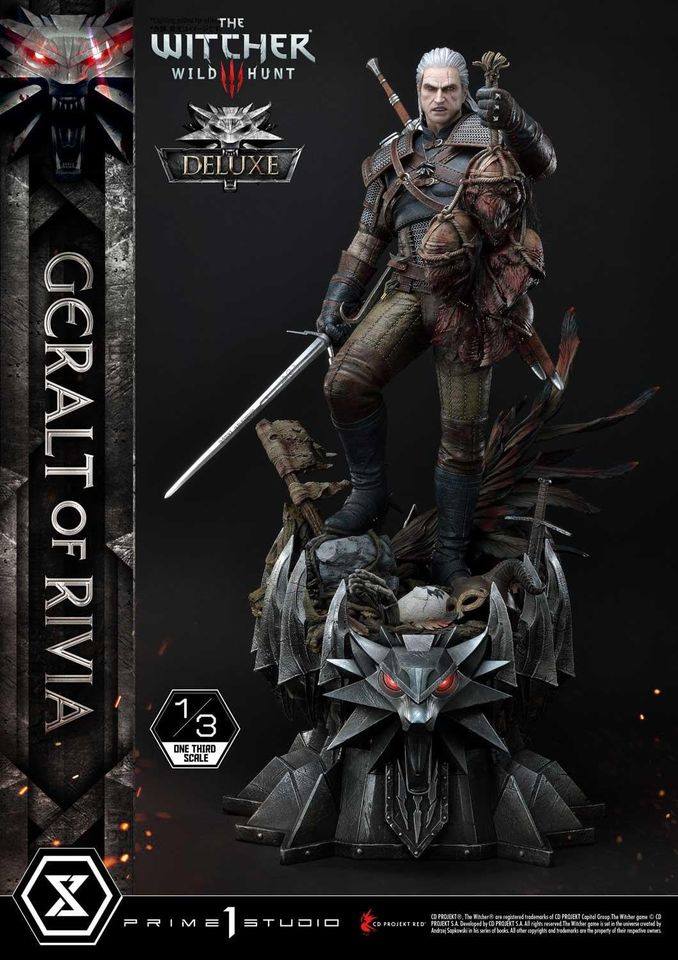 [สั่งจอง]Prime 1 Studio MMW3-01DX 1/3 scale Geralt of Rivia (The Witcher 3) Deluxe Version