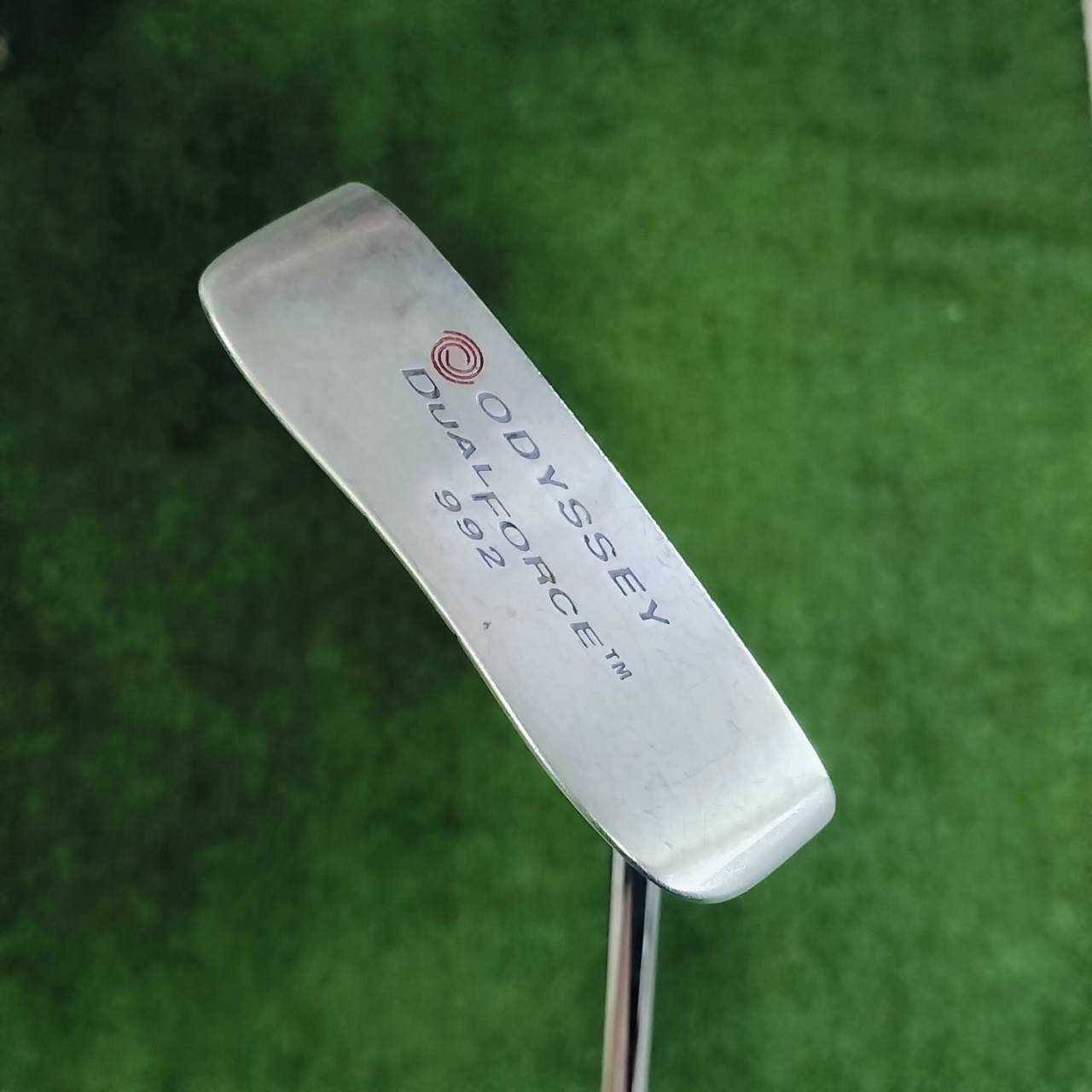 PUTTER ODYSSEY DUAL FORCE 992 หน้าอินเซิร์ทดีมาก นุ่ม เกาะไลน์มาก รูปทรงพัตต์ง่าย สโตรคสบายๆ ไม้กอล์ฟพรีเมี่ยมมือสอง ของแท้ By NakaraLuxurious