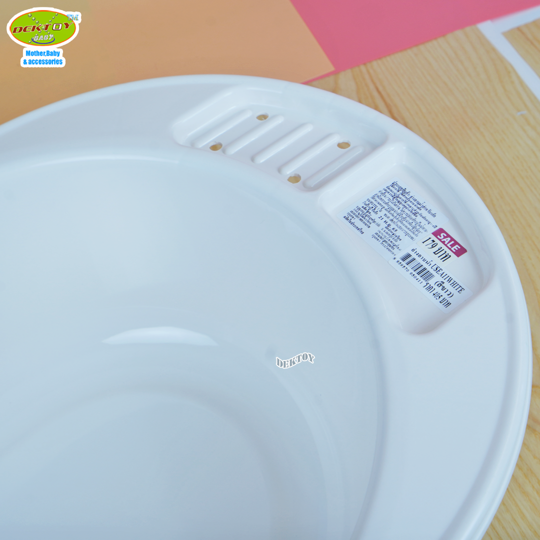 FIN BABIES PLUS อ่างอาบน้ำเด็ก พลาสติกหนาแข็งแรง สีพาสเทล A11