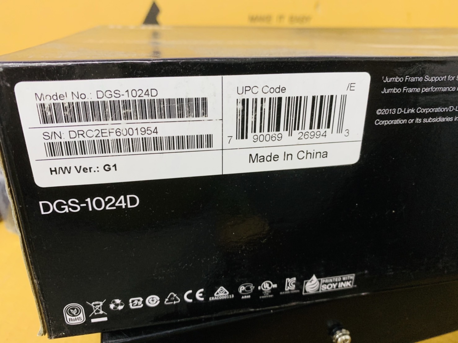 สวิต ฮับ Gigabit Switching Hub D-LINK (DGS-1024D) 24 Port