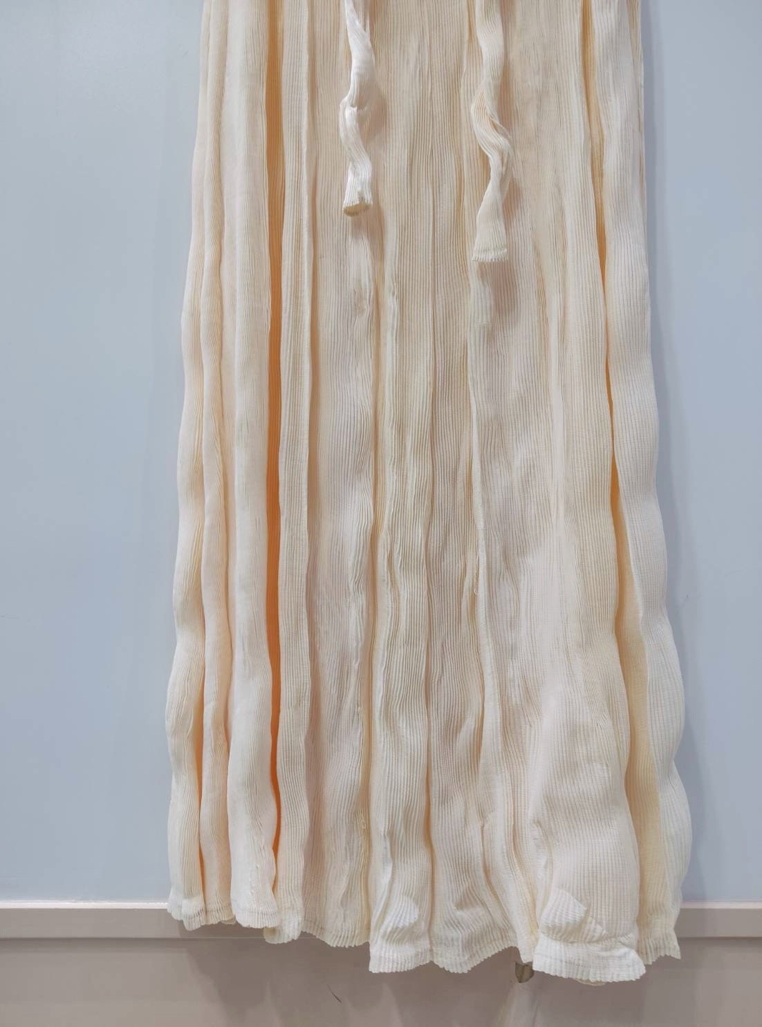 2MUAY รุ่น GA92140 เดรสอัดพลีท LONG SLEEVE CRINKLE PLEATED DRESS 6 สี FREE SIZE