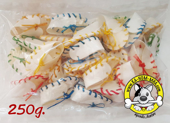 รองเท้า สีขาวเชือกสี ขนาด 3 นิ้ว แพคเล็ก 250g