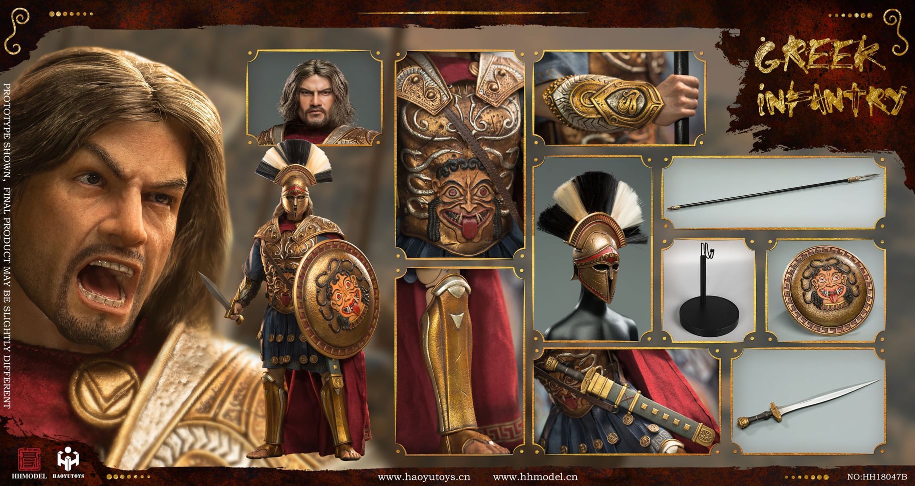 [สั่งจอง]HHMODEL x HAOYUTOYS HH18047 1/6 : Imperial Army-Greek Infantry Gold Edition