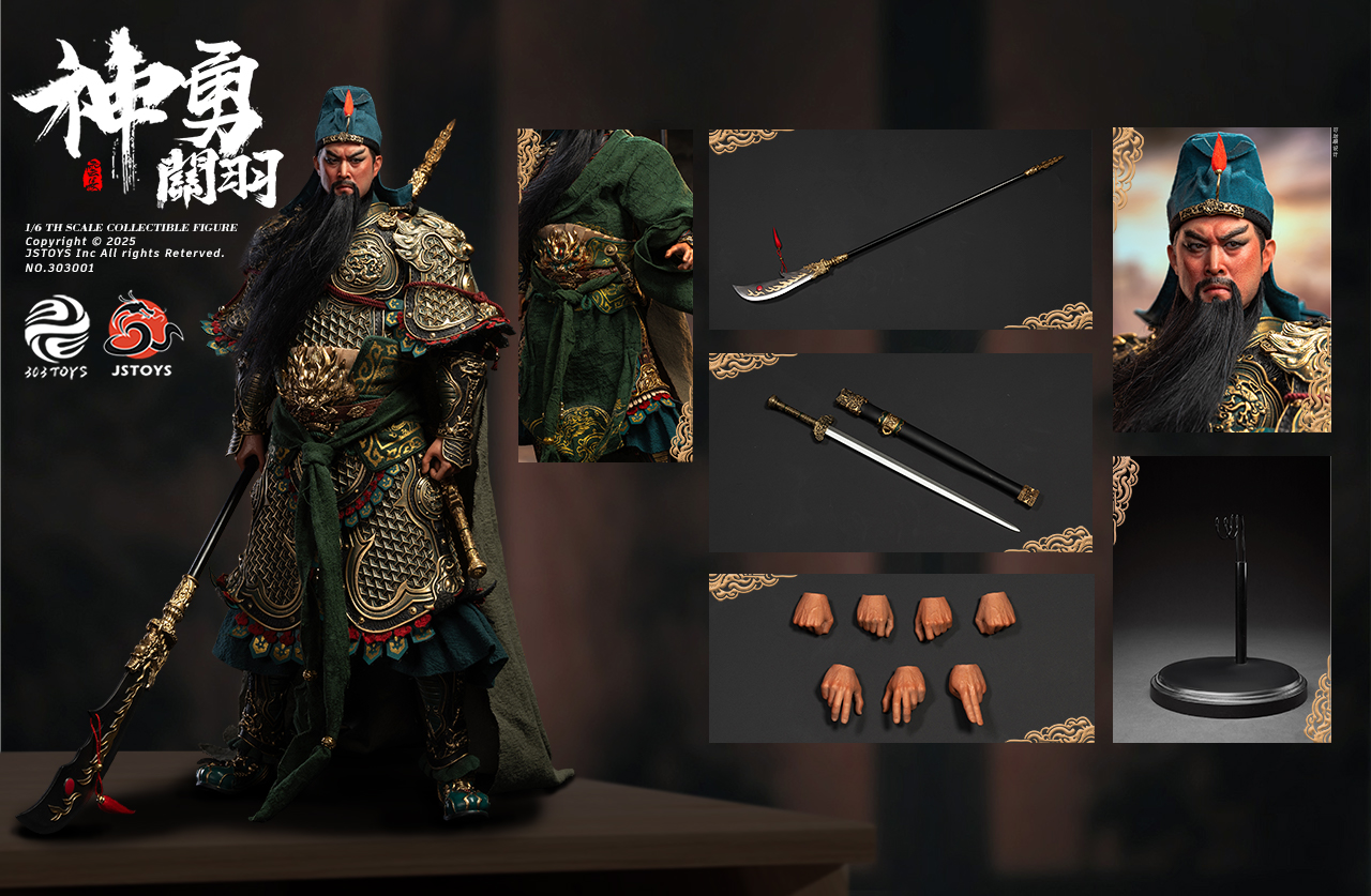 [พร้อมส่ง]303TOYS x JSTOYS 1/6 : Three Kingdoms Mighty Guan Yu Yun Chang - NO.303001 : Giveback edition
