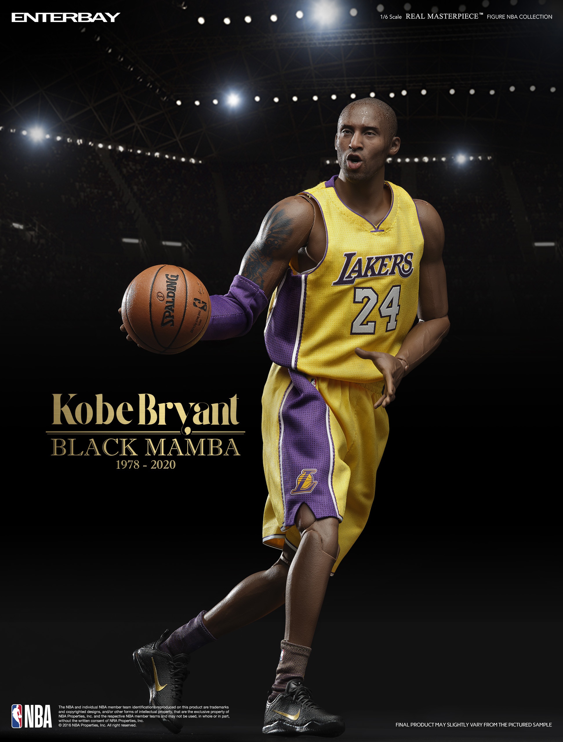 [สั่งจอง] ENTERBAY EB RM-1036 1/6 : KOBE BRYANT BLACK MAMBA 1978-2020 Real