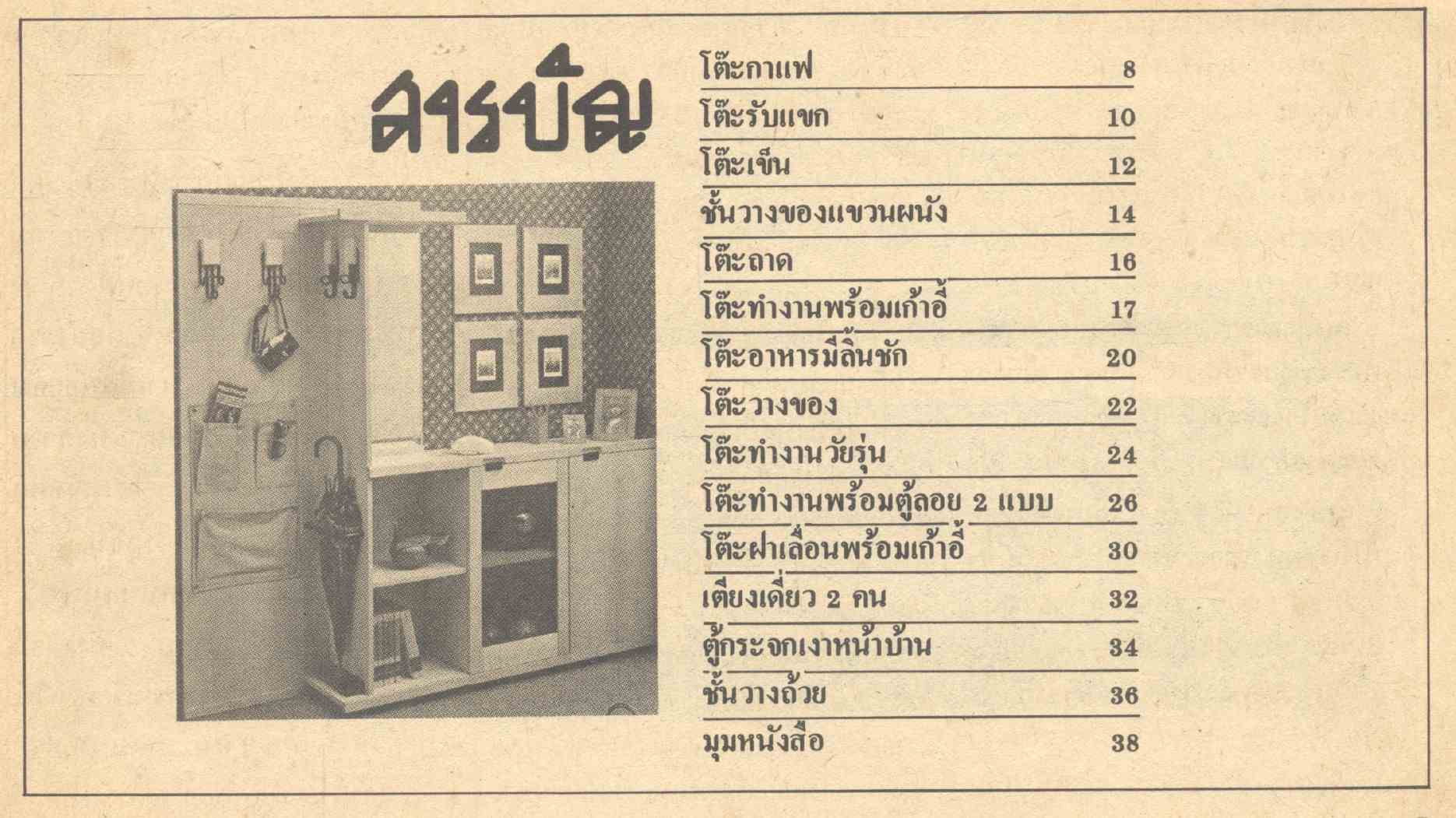 โครงการตำรา "บ้านและสวน" ชุดที่ 3 คู่มือ ทำเครื่องเรือนด้วยไม้ฉ่ำฉา