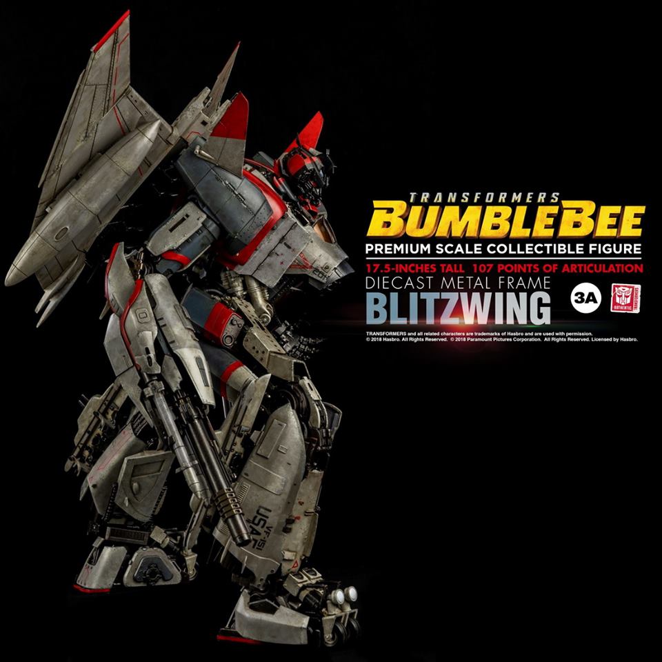 [สั่งจอง]Hasbro x 3 a: 17.5 " blitzwing transformers bumblebee ระดับพรีเมี่ยมสเกลสำหรับหุ่นสะสม