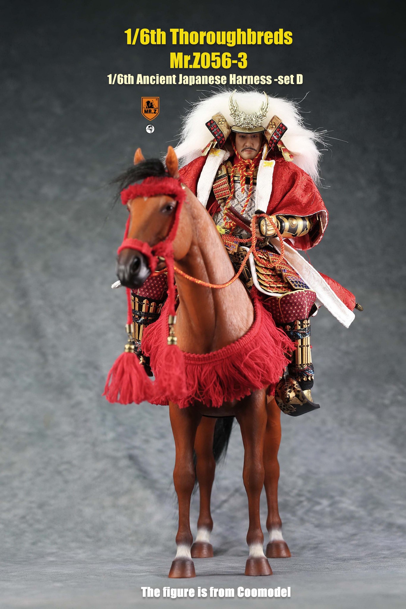 [สั่งจอง]MR.Z MRZ056 1/6 animal model No.56 : Thoroughbreds （all 5 colours） MR.Z 1/6 : Ancient Japanese Harness Set