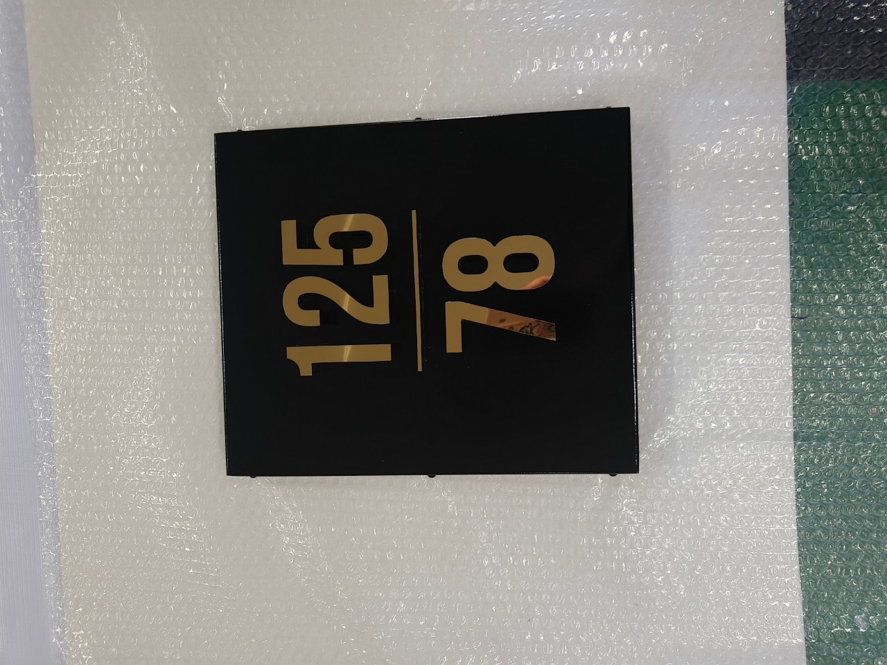 ป้ายเเสตนเลสเลขที่บ้าน 125/78