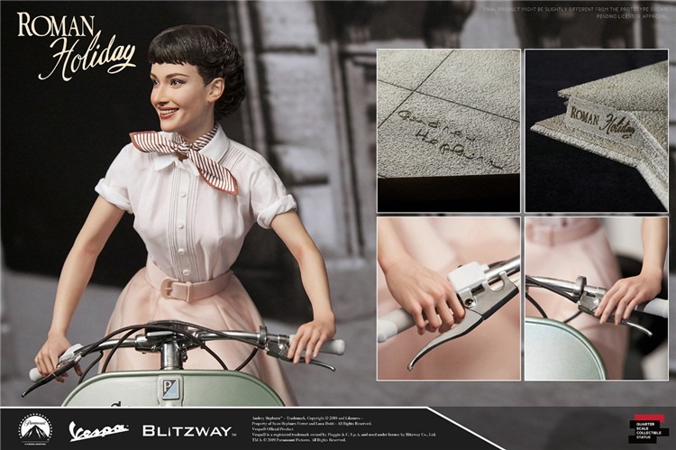 [สั่งจอง]Blitzway BW-NS 20401 Princess Ann & 1951 Vespa 125. 1/4 Scale Statue