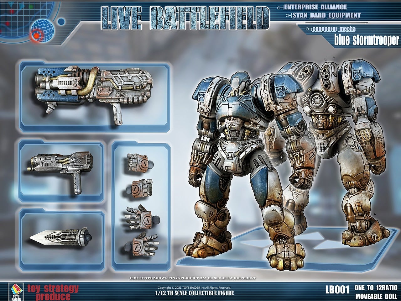 [สั่งจอง]TOYS RAIDER 1/12 : LIVE BATTLEFIELD - Conqueror Mech