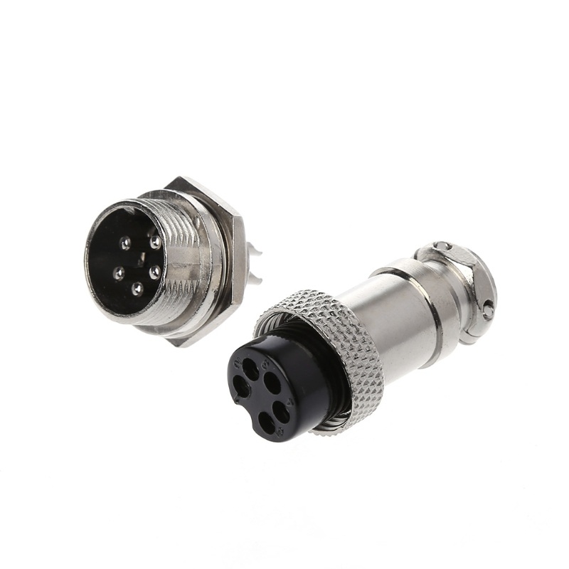 ปลั๊กเหล็ก GX16 - 5 PIN Male & Female - Connectors Socket Aviation Plug