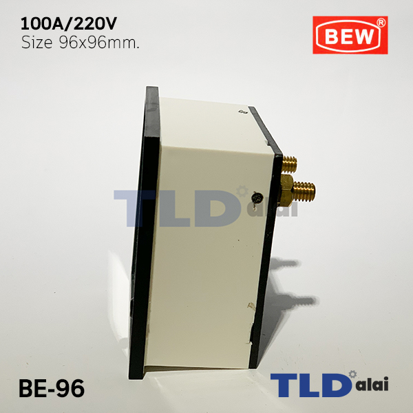พาแนลมิเตอร์ แบบเข็ม ขนาด 100A ขนาด 96x96 mm. รุ่น BE-96 พร้อมอุปกรณ์ยึด Panel Meter ตัววัดความถี่ไฟฟ้า (Analog Frequency Panel Meter)