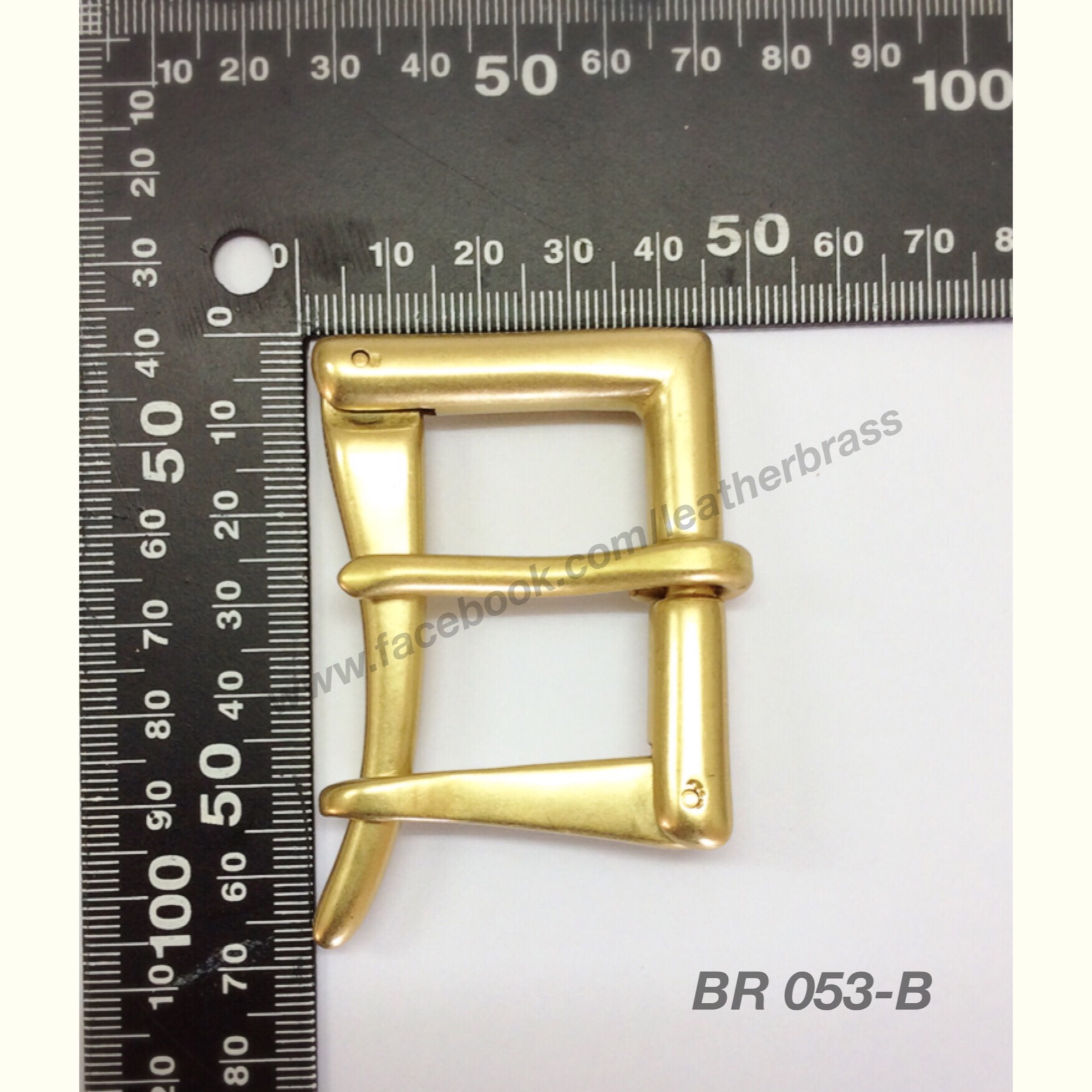 BR053-B หัวเข็มขัดทองเหลืองแท้ขนาด 1.5นิ้ว หรือ 38มิล อุปกรณ์งานหนัง **ราคาต่อชิ้น**