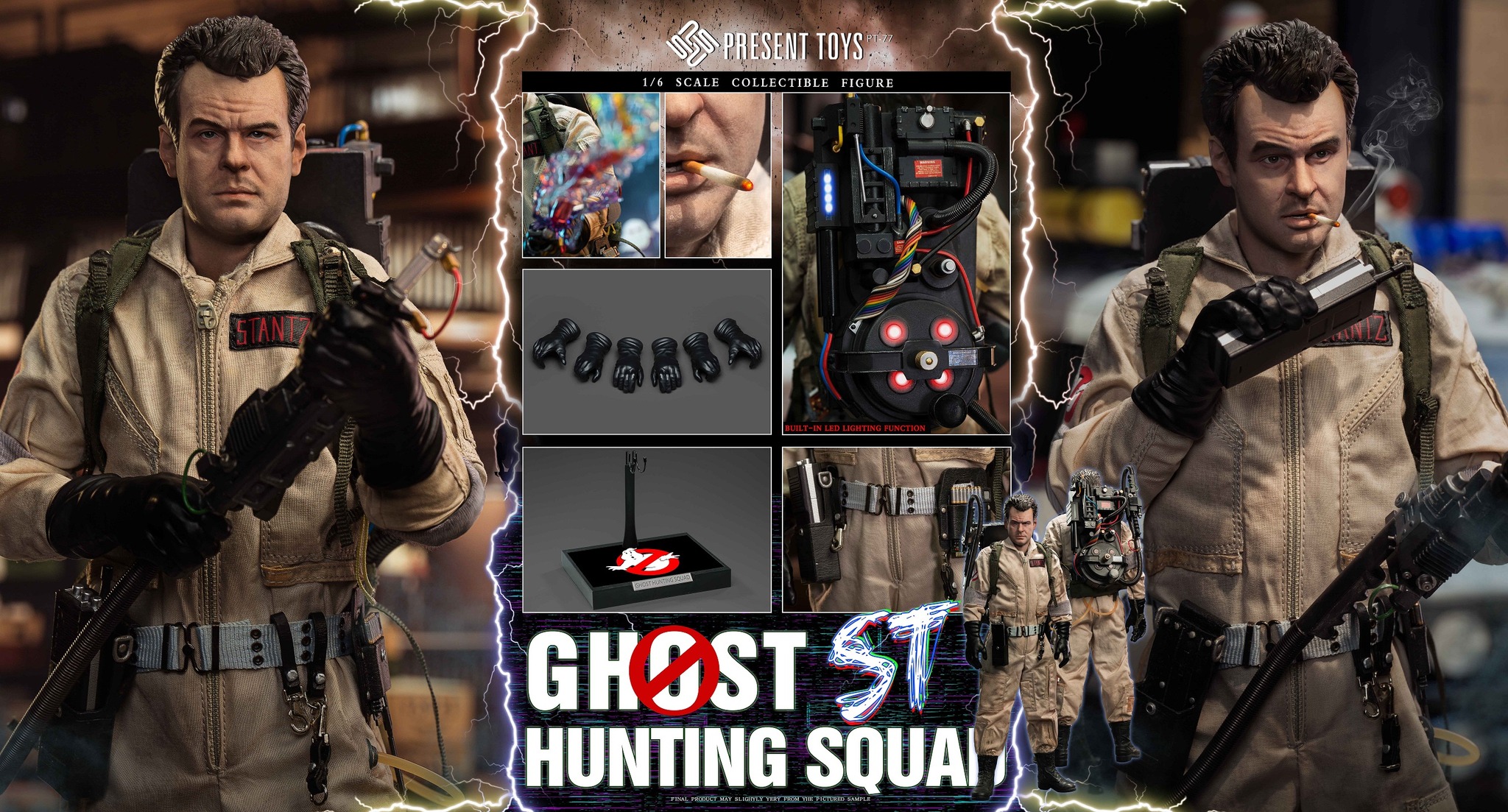 [พร้อมส่ง] PRESENT TOYS 1/6 : Ghost hunting squad- PT-sp77/ PT-sp78 (SETคู่)