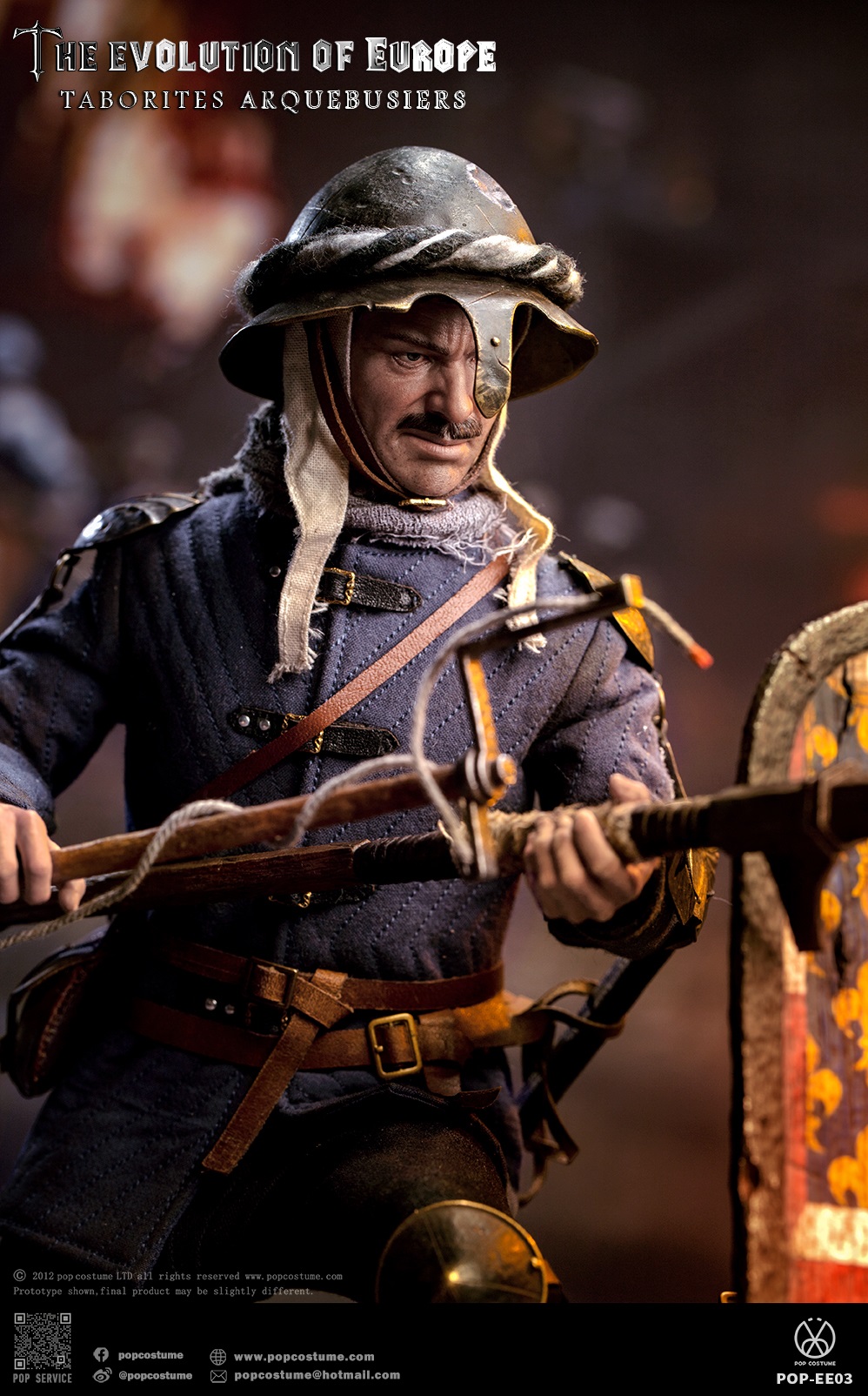 [สั่งจอง] POP COSTUME POP-EE03 1/6 : The Evolution of Europe Taborites Hussite Wars 1420 Arquebusiers