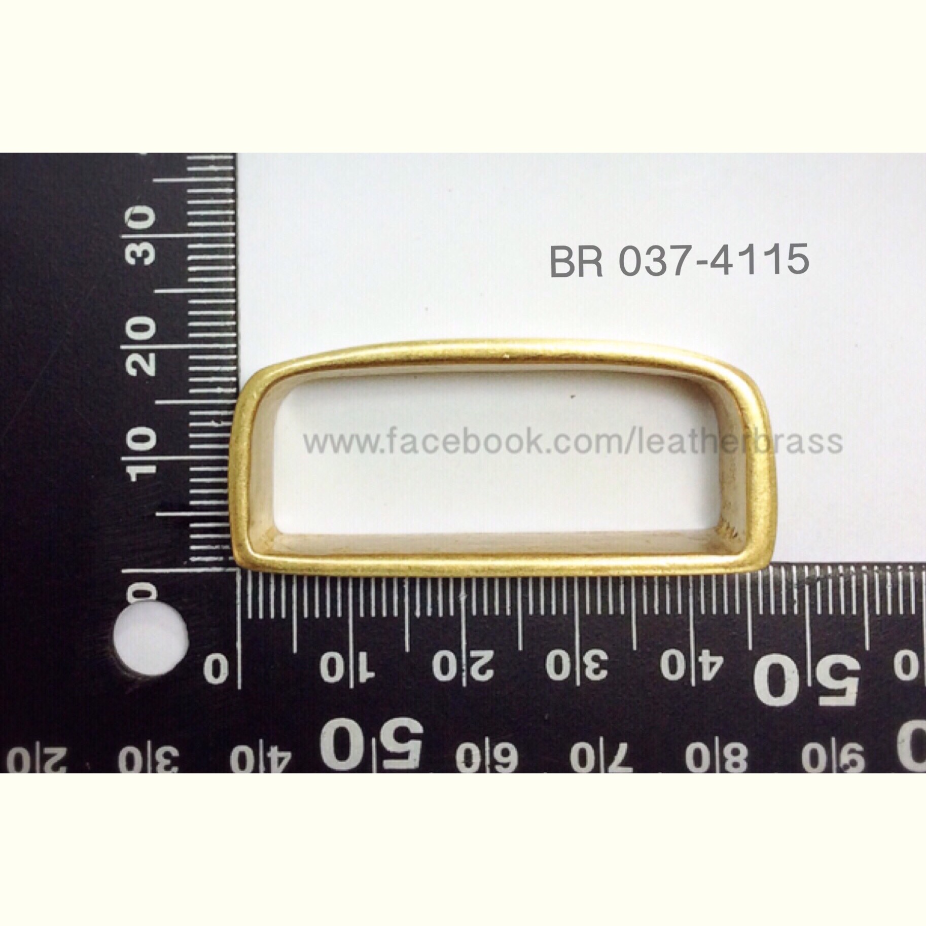 ฺBR037 หูเข็มขัดทองเหลืองแท้ อะไหล่เข็มขัด อุปกรณ์งานหนัง leatherbrass**ราคาต่อชิ้น**
