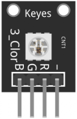 โมดูลไฟ LED สามสี 3-color full-color LED SMD modules KY-009