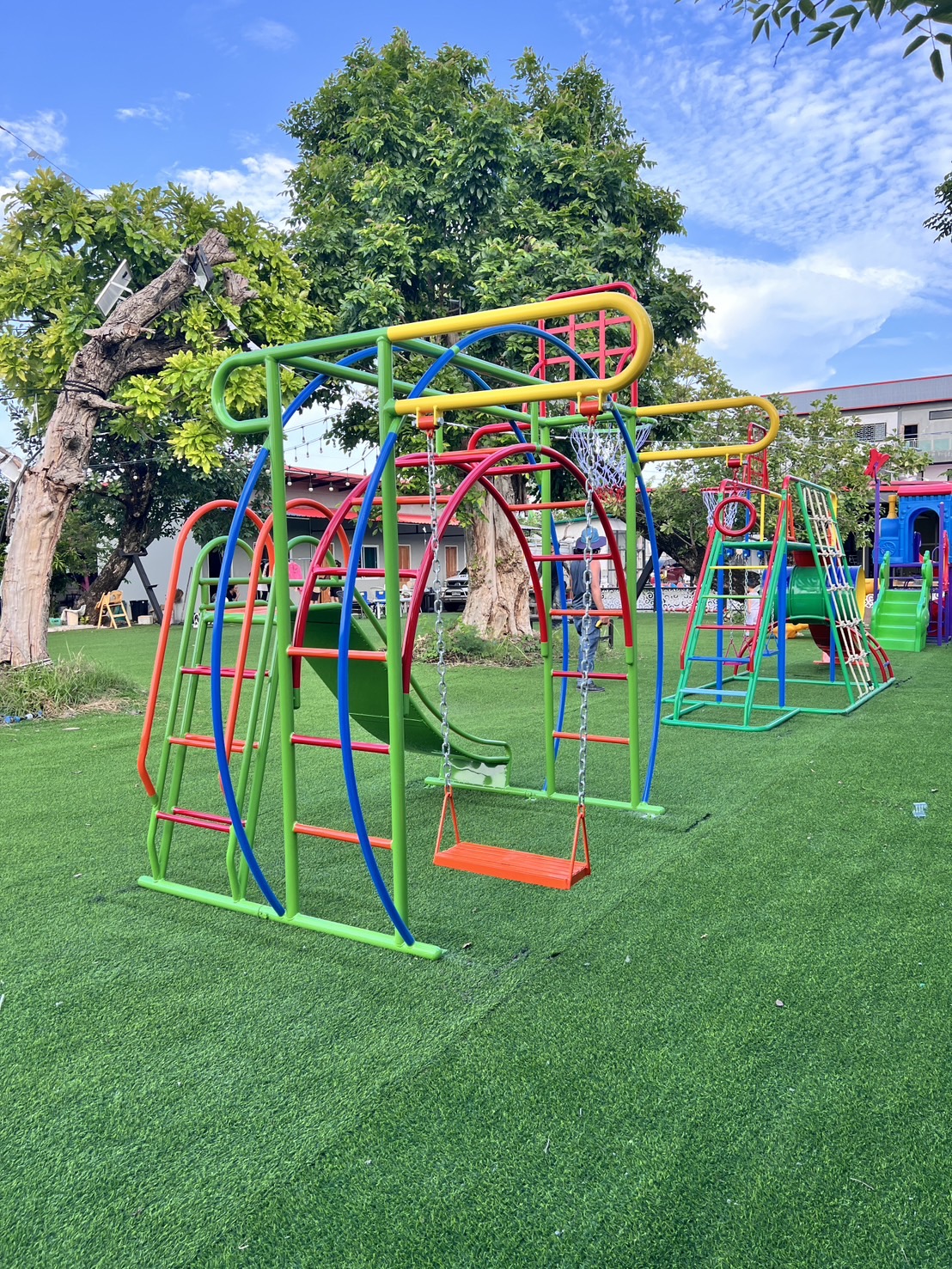 ชุดรวม C เครื่องเล่นสนามกลางแจ้ง เครื่องเล่นสนามเหล็ก,ประกอบด้วยสไลเดอร์ชิงช้าปีนป่ายบาร์โหน OutdoorPlayground,ผลิตเครื่องเล่นสนาม,เครื่องเล่นในสนามเด็กเล่น,เครื่องเล่นงบสพฐ.,ประชารัฐ, ราคาโรงงาน