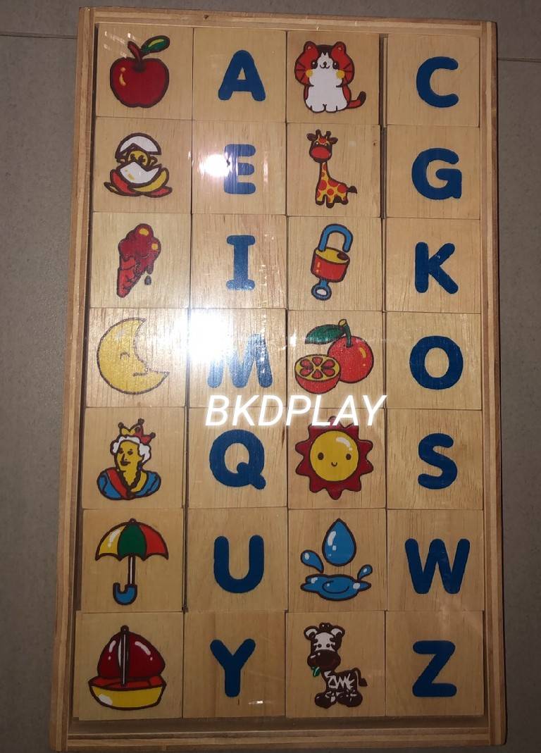 สอนอ่าน จับคู่ภาพ-เอบี (52 ชิ้น) ของเล่น, ของเล่นเด็ก, จิ๊กซอว์, ตัวต่อ, ของเล่นเสริมพัฒนาการ