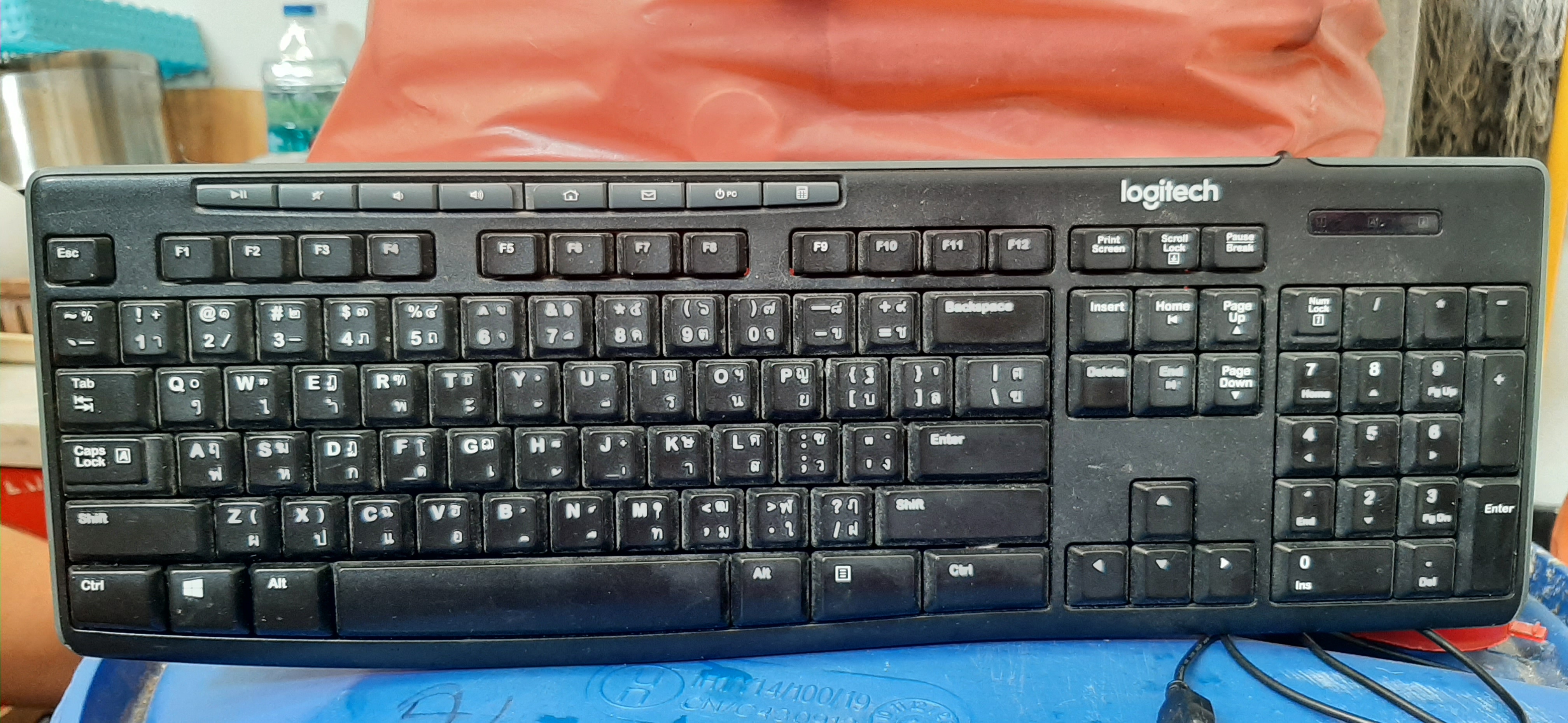 คีย์บอร์ดมือสอง Keyboard Logitech K200 คีย์บอร์ดมือสอง (Thai-Eng)