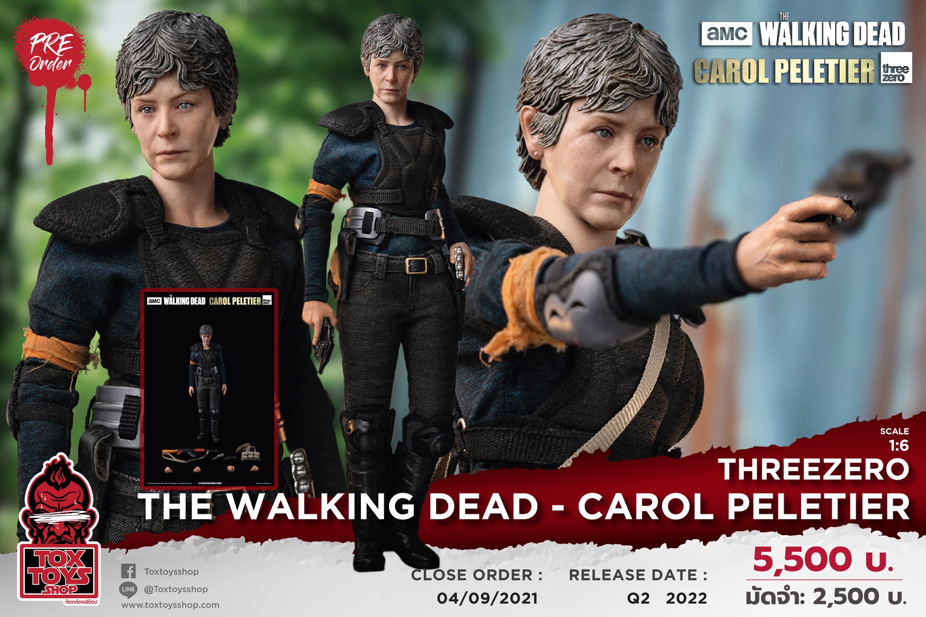[สั่งจอง]Threezero 1/6 : The Walking Dead - Carol Peletier