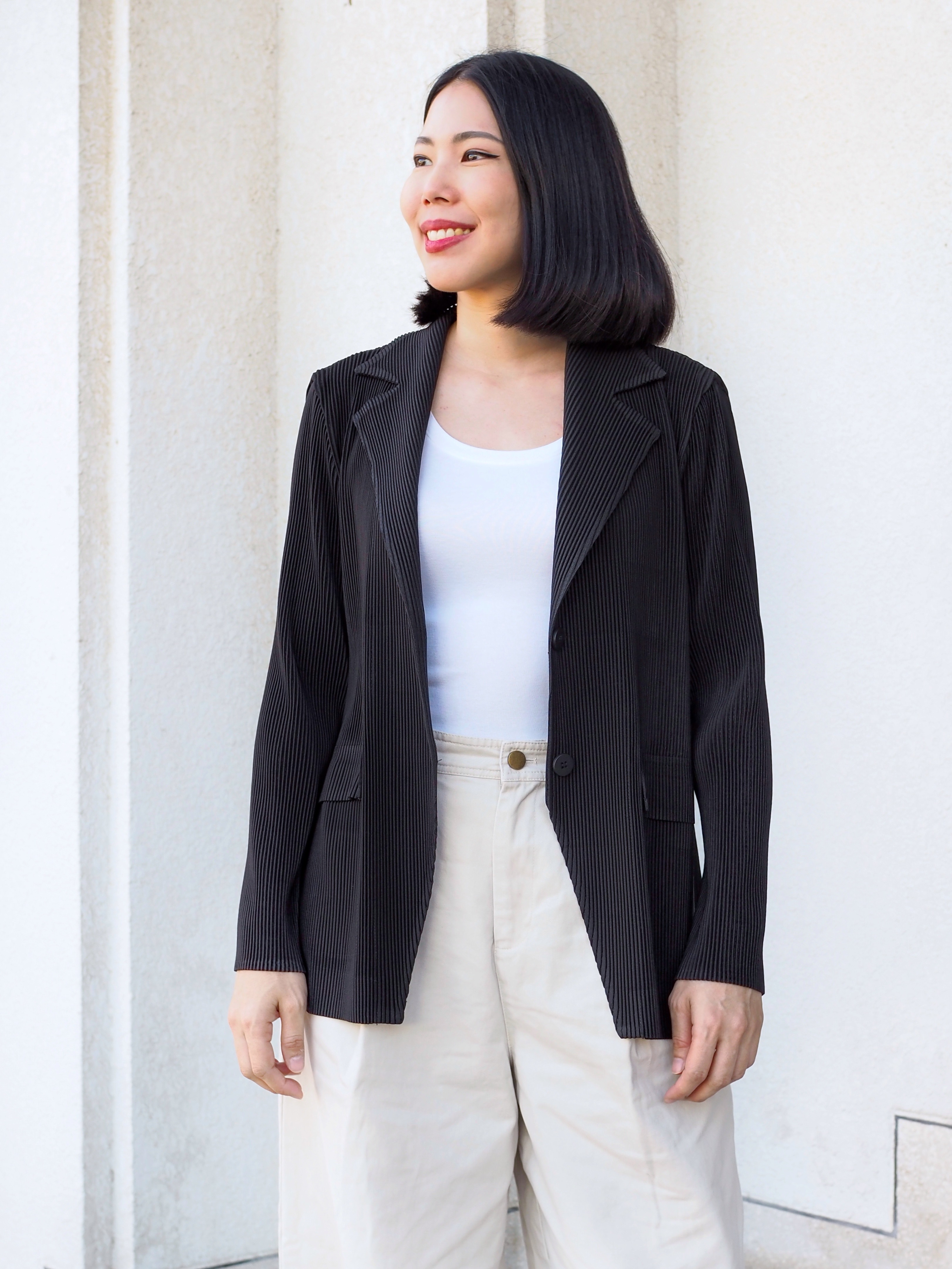 เพิ่มสีใหม่!! 2MUAY รุ่น GJO5131-9 เสื้อคลุมพลีทคุณภาพ THICK V NECK LONG SLEEVE PLEATED CARDIGAN 10 สี FREE SIZE