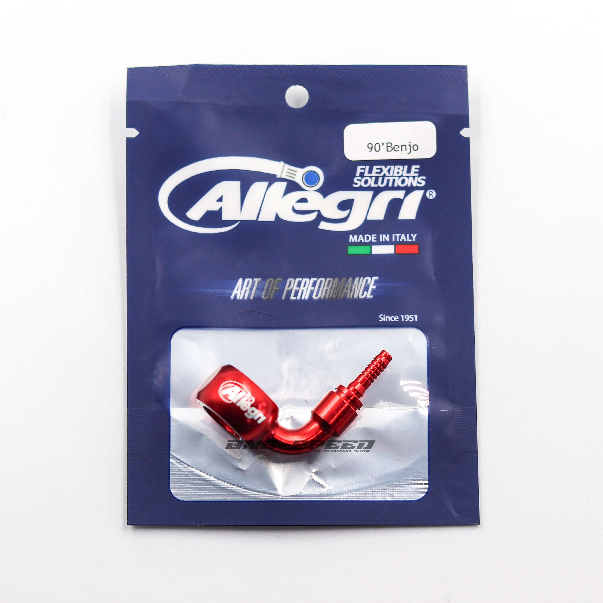 หัวเบรค Allegri 90° Banjos - Red
