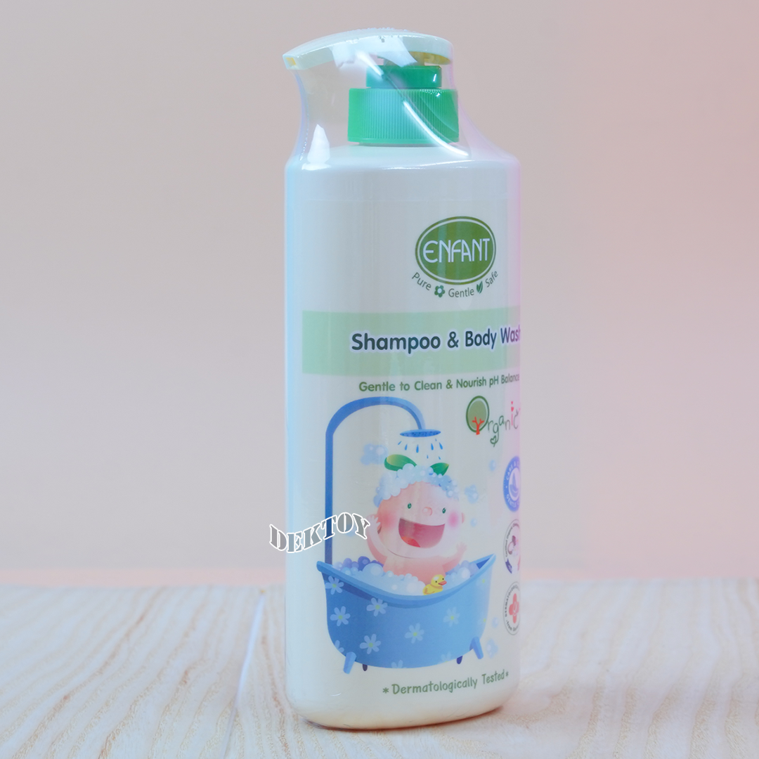 Enfant อองฟองต์แชมพูและครีมอาบน้ำORGANIC SHAMPOO & BODYWASH ใช้ได้ตั้งแต่แรกเกิด 500มล.