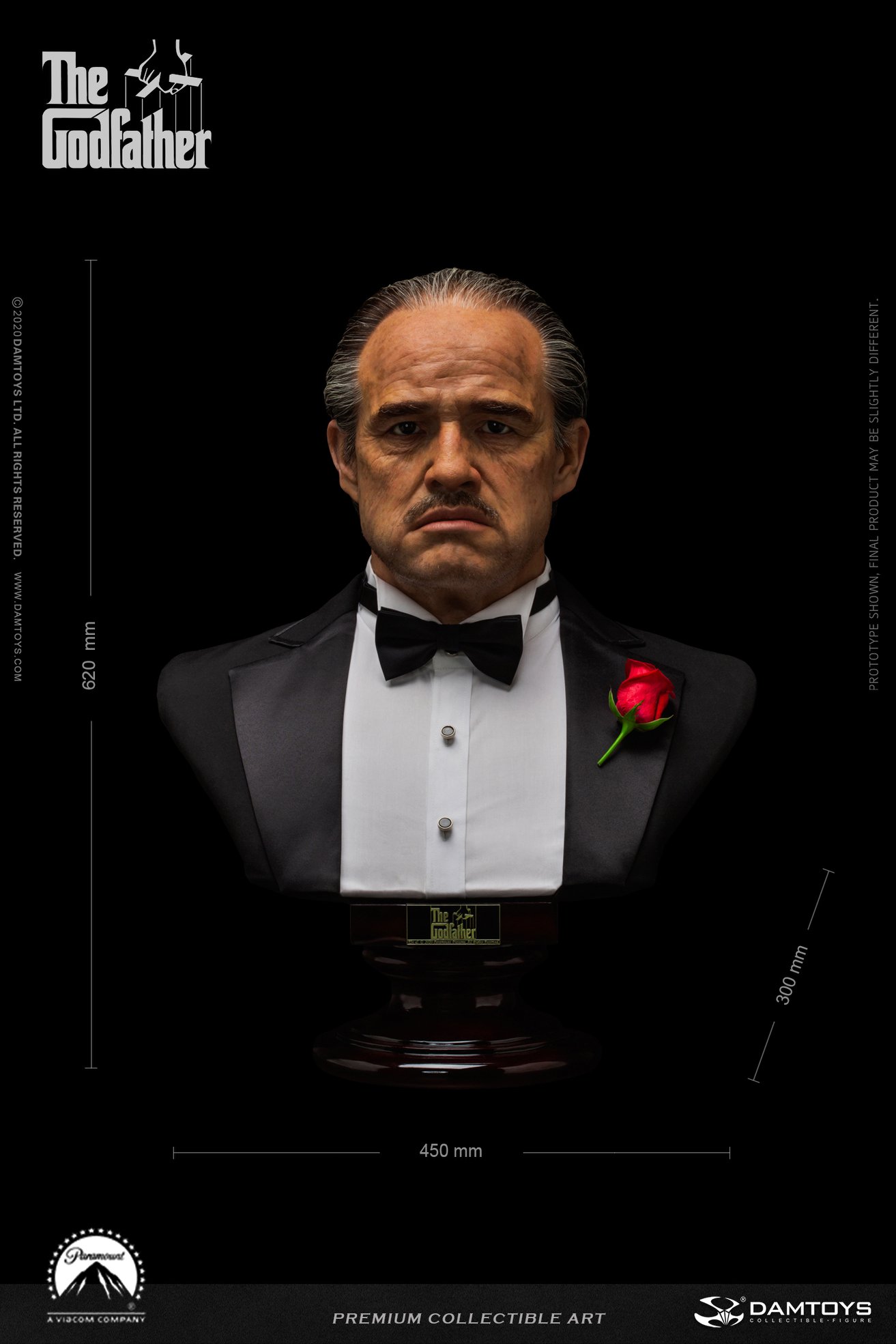 [สั่งจอง]DAMTOYS CS017 1/1 Life-Size Bust : "The Godfather" 1972 Edition