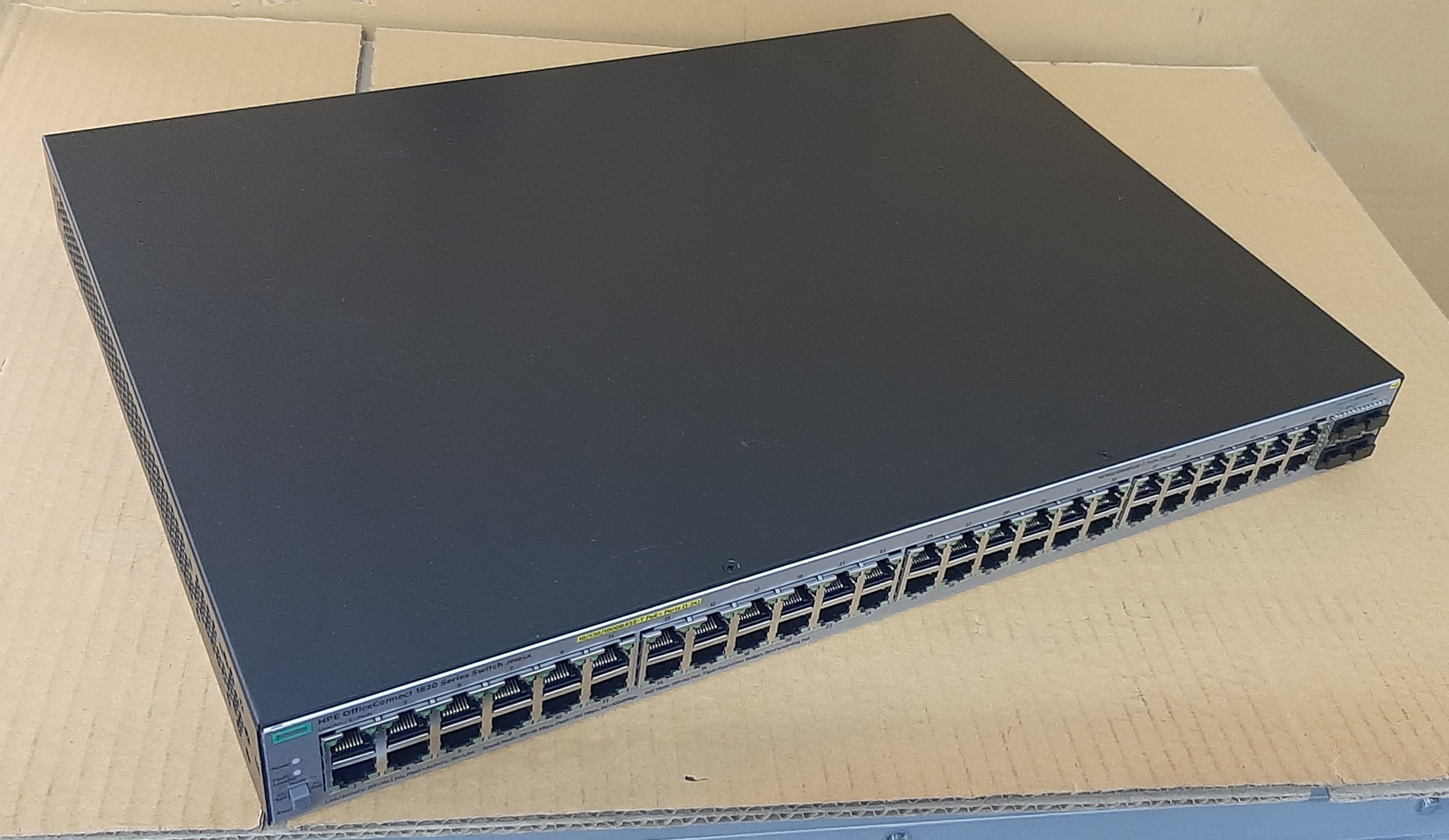 สวิตช์สินค้ามือสอง สภาพดี HPE OfficeConnect 1820-48G-PoE+ (J9984A) ประกันร้าน 1 เดือน
