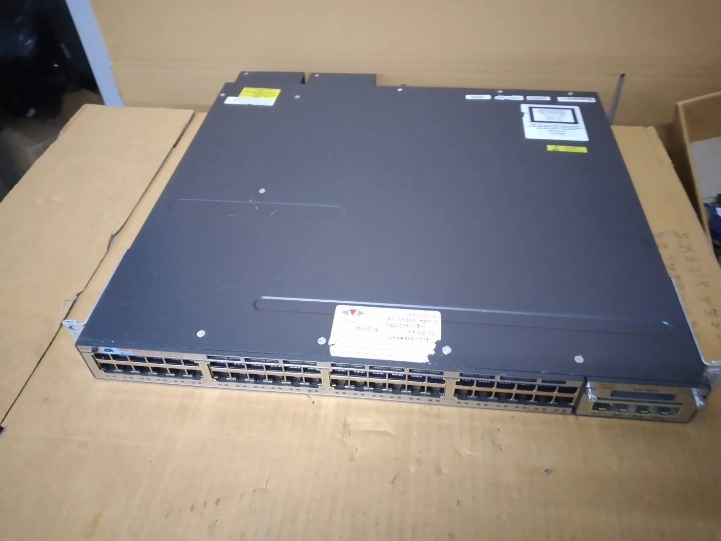 Cisco WS-C3750X-48PF-S • 48 Port PoE 3750X Gigabit Switch Power 1100W x2