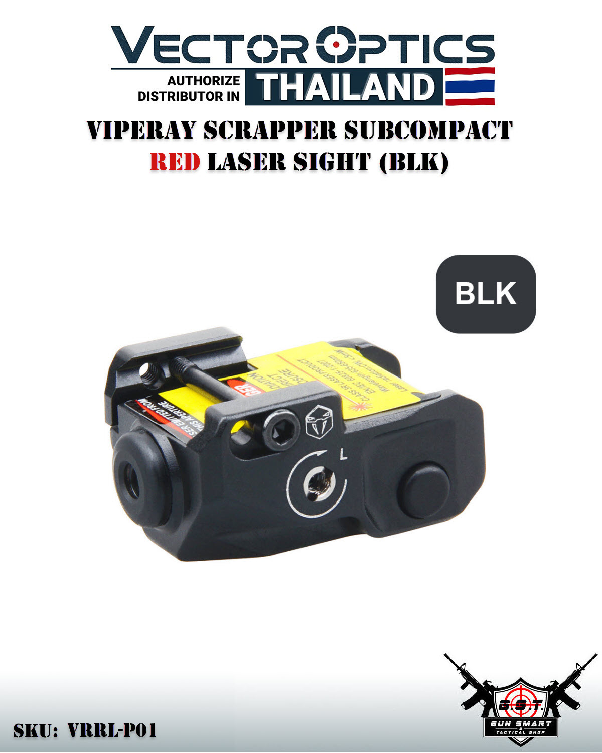 VIPERAY SCRAPPER SUBCOMPACT RED LASER SIGHT (BLK)