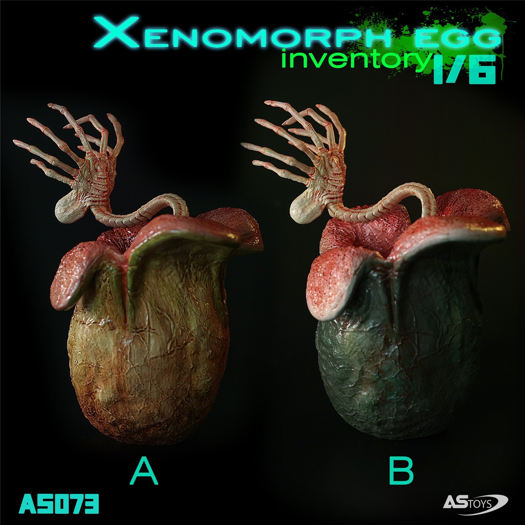 [สั่งจอง]ASTOYS 1/6 : Xenomorph egg iron warrior Prometheus alien egg 2.0