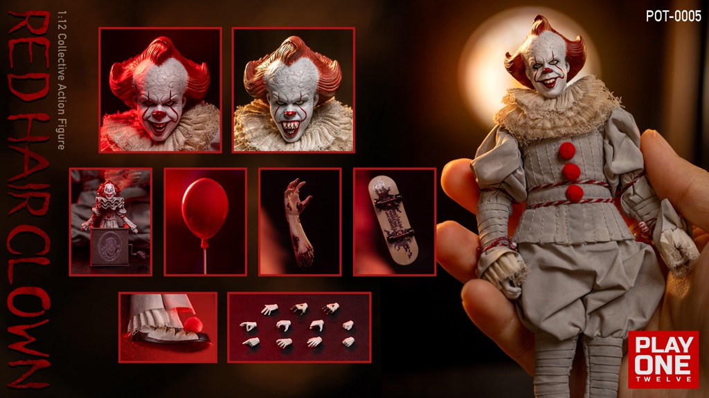 [สั่งจอง] Play One twelve POT-0005 1/12 ： Red Hair Clown