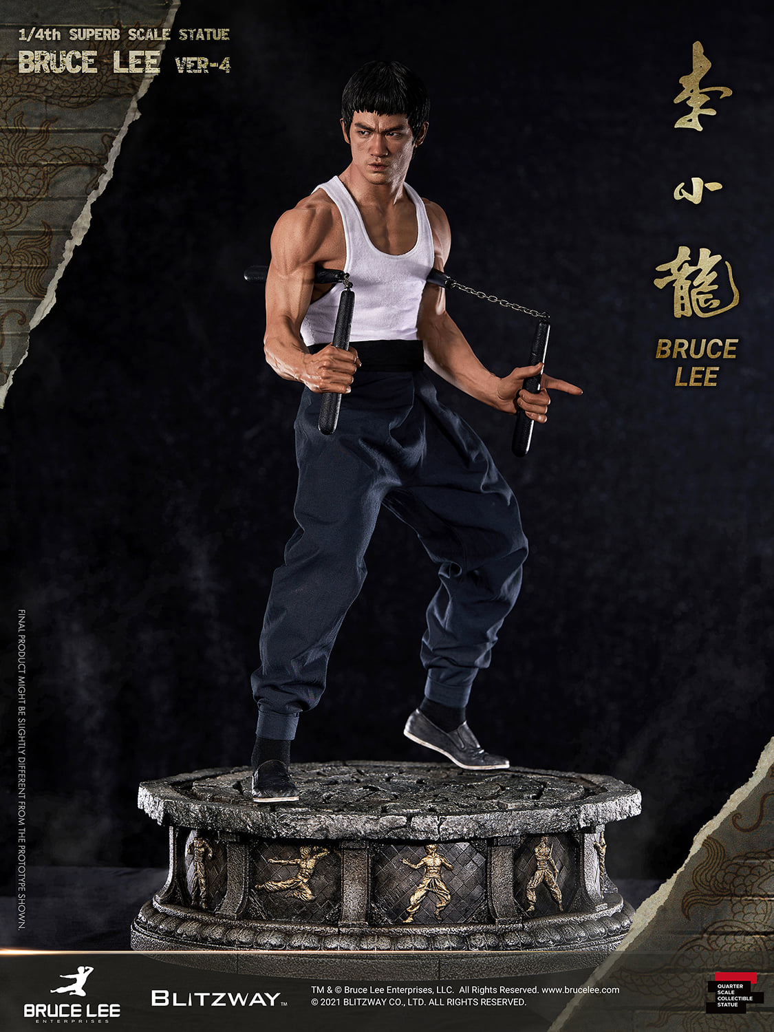 [สั่งจอง]Blitzway BW-SS-20901 1/4 : Bruce Lee Tribute Statue - ver. 4