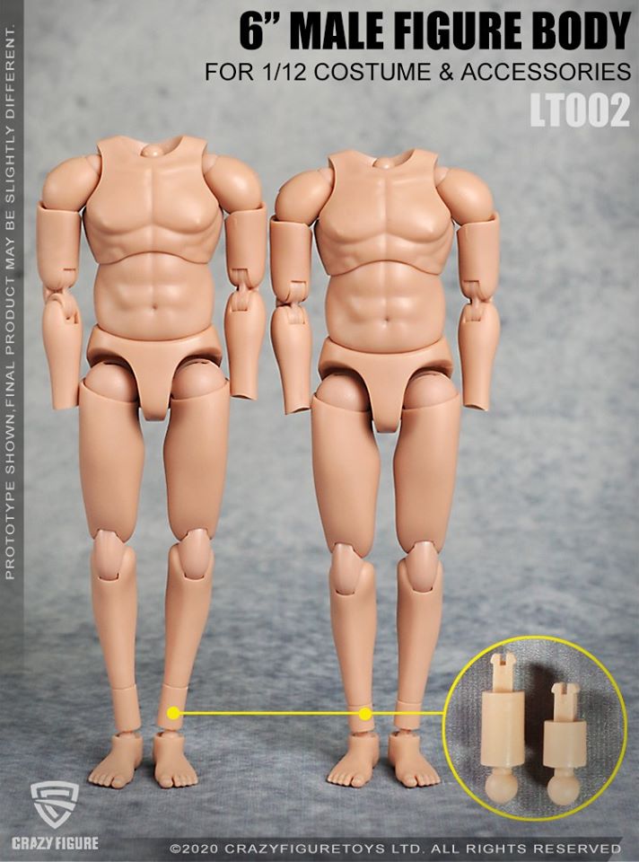 [สั่งจอง]Crazy Figure LT002 1/12 The head carves the multi joint movable male body