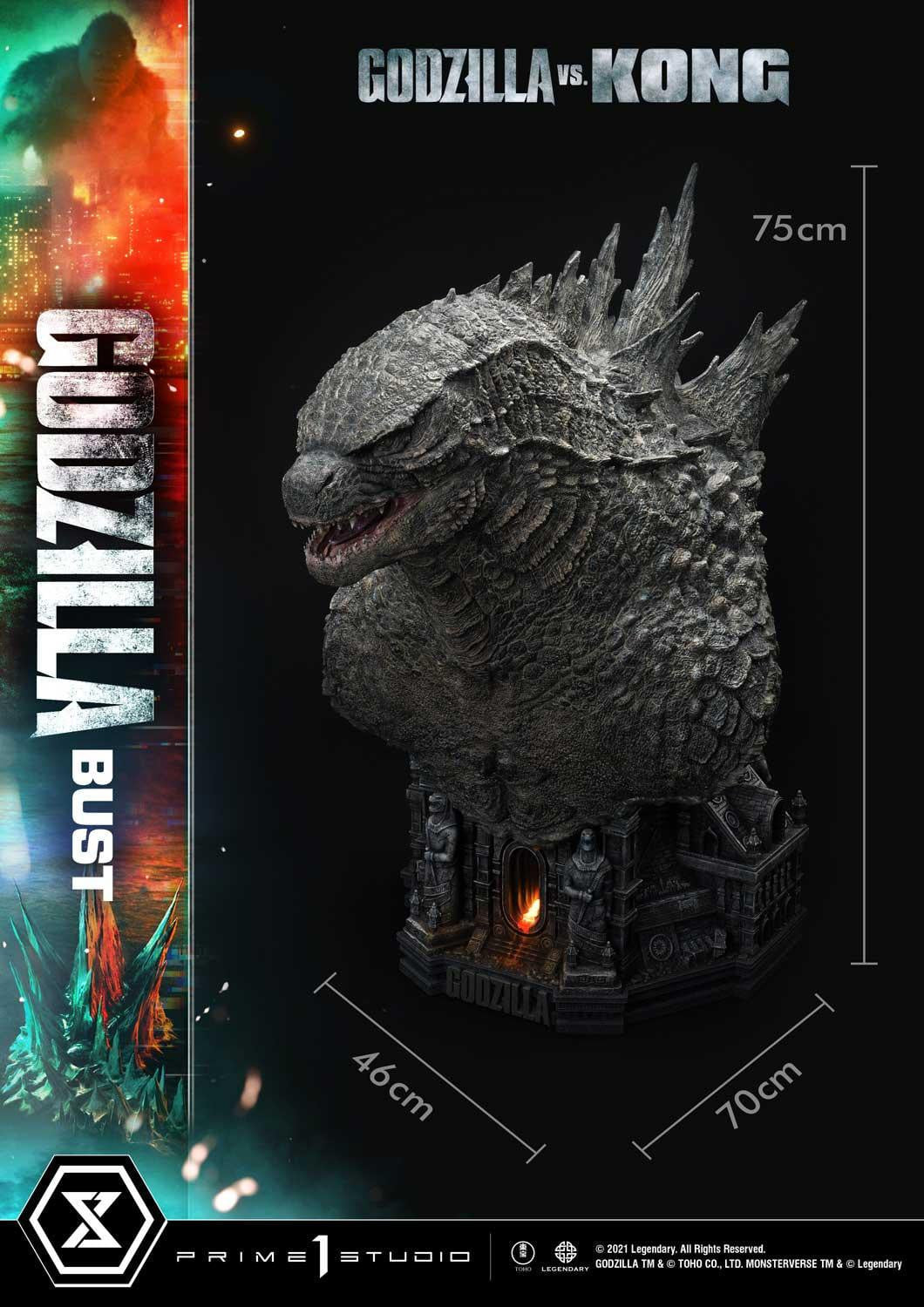 [สั่งจอง]Prime 1 Studio LSGVK-01 : Godzilla vs Kong Godzilla Bust