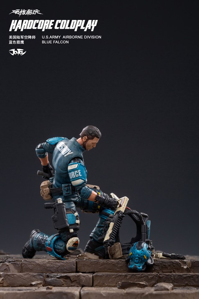 [สั่งจอง]JOYTOY 1/18 JTHC003 U.S.army paratrooper blue falcon